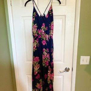 Maxi floral print dress